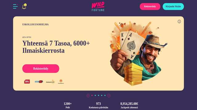 WildFortune casino screenshot